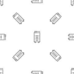 Sticker - Big office printer pattern seamless vector repeat geometric for any web design