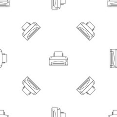 Poster - Color home printer pattern seamless vector repeat geometric for any web design