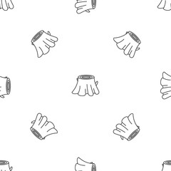 Poster - Tree stump pattern seamless vector repeat geometric for any web design