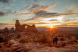 Arches National Park at sunset South Window
