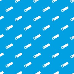 Poster - plastic pipe pattern vector seamless blue repeat for any use