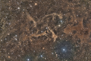 Wall Mural - imaged with a telescope and a scientific ccd camera