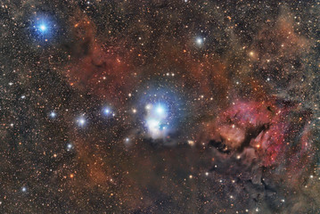 Wall Mural - imaged with a telescope and a scientific ccd camera