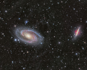 Wall Mural - imaged with a telescope and a scientific ccd camera