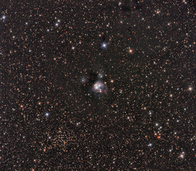 Wall Mural - imaged with a telescope and a scientific ccd camera
