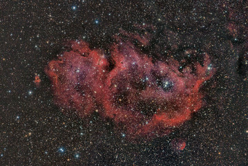 Wall Mural - imaged with a telescope and a scientific ccd camera