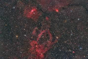 Wall Mural - imaged with a telescope and a scientific ccd camera