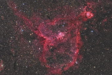 Wall Mural - imaged with a telescope and a scientific ccd camera