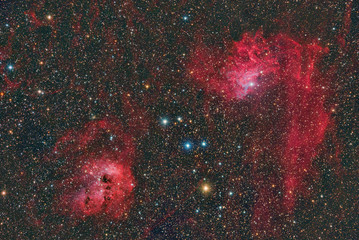 Wall Mural - imaged with a telescope and a scientific ccd camera
