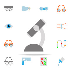 Poster - microscope illustration icon. optometry icons universal set for web and mobile