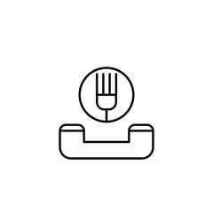 Poster - order, food icon. Element of food icon. Thin line icon for website design and development, app development. Premium icon
