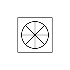 Poster - pizza, food icon. Element of food icon. Thin line icon for website design and development, app development. Premium icon