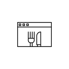 Poster - web site icon. Element of food icon. Thin line icon for website design and development, app development. Premium icon