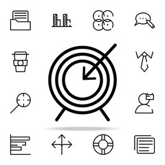 Poster - target target arrow icon. startups icons universal set for web and mobile