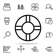 Poster - Lifebuoy icon. startups icons universal set for web and mobile