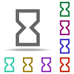 Poster - Empty, hourglass icon. Elements of web in multi color style icons. Simple icon for websites, web design, mobile app, info graphics