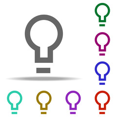 Poster - lamp icon. Elements of web in multi color style icons. Simple icon for websites, web design, mobile app, info graphics
