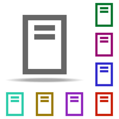 Poster - notebook icon. Elements of web in multi color style icons. Simple icon for websites, web design, mobile app, info graphics