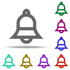 Poster - bell icon. Elements of web in multi color style icons. Simple icon for websites, web design, mobile app, info graphics