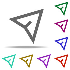 Poster - cursor icon. Elements of web in multi color style icons. Simple icon for websites, web design, mobile app, info graphics