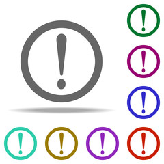 Fototapete - exclamation point icon. Elements of web in multi color style icons. Simple icon for websites, web design, mobile app, info graphics