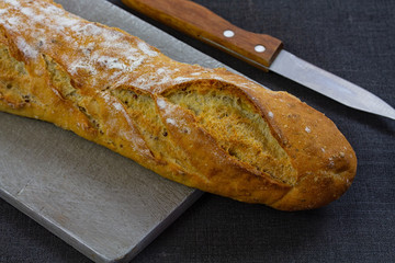 bread on a plate