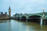 Fototapeta Big Ben - Westminster Bridge after the Rain