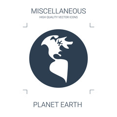 Poster - planet earth icon