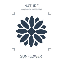 Wall Mural - sunflower icon