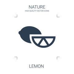 Wall Mural - lemon icon