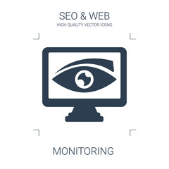 Canvas Print - monitoring icon