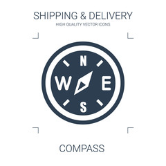 Canvas Print - compass icon