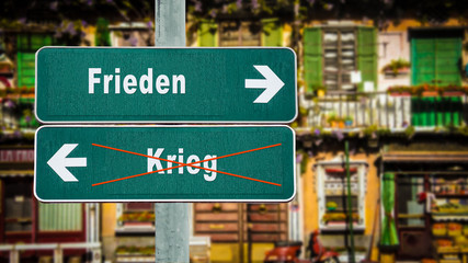 Schild 350 - Frieden