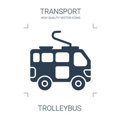 Sticker - trolleybus icon