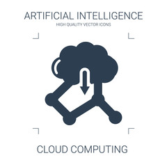 Sticker - cloud computing icon