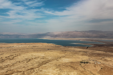  view from the mountains to the dead sea in israel