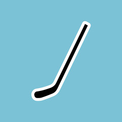 Wall Mural - hockey stick icon. vector illustration