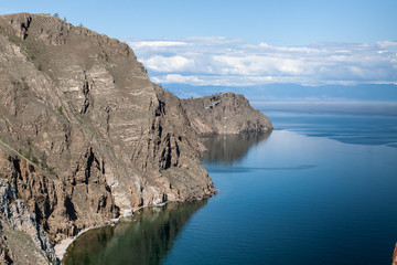northern coast of island olkhon on lake baikal