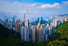 Hong Kong Skyscrapers Skyline Cityscape View
