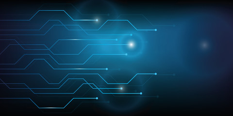 Aufkleber - abstract digital technology circuit board background