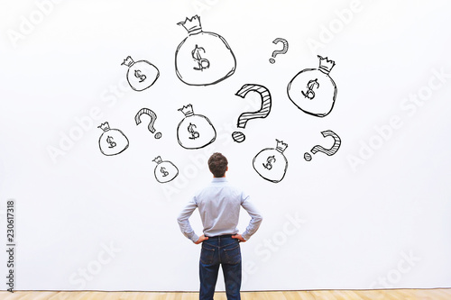 Cuadros en Lienzo finance credit, investment or fundraising financial concept, money to start busi