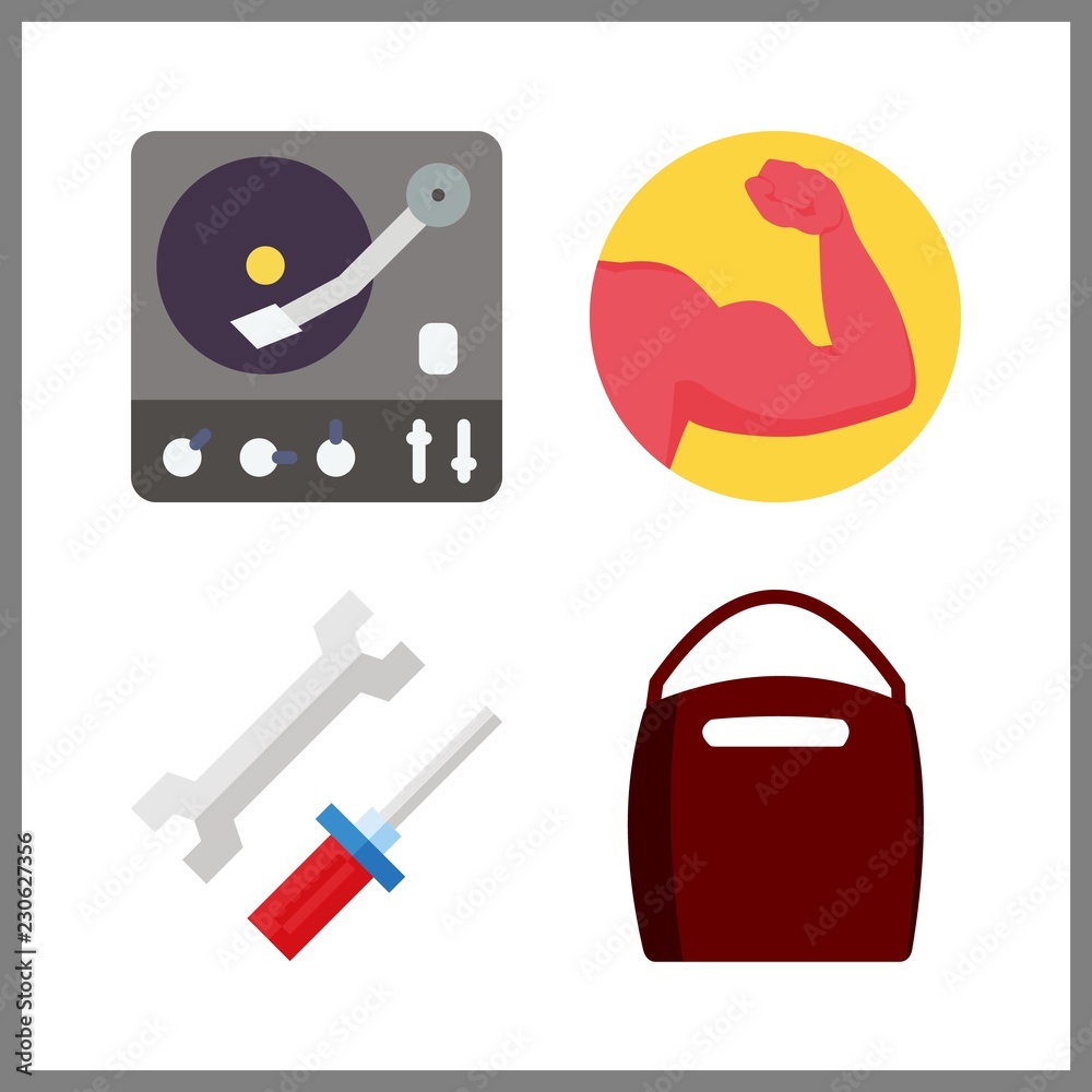 arm icon. mechanics and muscle vector icons in arm set. Use this ...