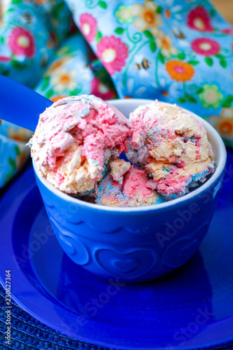 colorful ice cream bowls