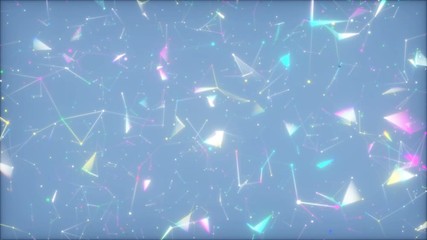 Poster - Heavenly manga.3D Futuristic abstract background. Motion graphic for abstract data center, server, internet, speed. Seamless loop .