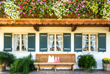 Wall Mural - typical bavarian frontyard