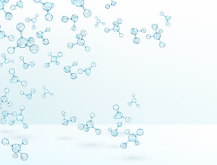 Wall Mural - abstract molecules design. atoms. abstract background for banner or flyer. vector illustration.