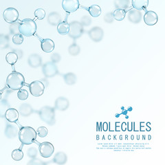 Wall Mural - abstract molecules design. atoms. abstract background for banner or flyer. vector illustration.