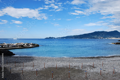 Spiaggia Di Zoagli In Liguria Buy This Stock Photo And