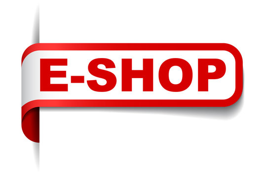 red vector banner eshop