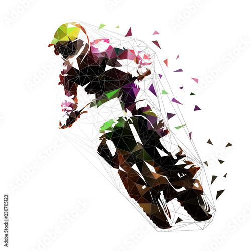 Dekoracja na wymiar  wyscigi-motocrossowe-niski-wielokatny-jezdziec-ilustracja-na-bialym-tle-wektor